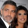 Le séduisant George Clooney et la grâcieuse Elisabetta Canalis, à l'occasion du gala de la National Board of Review of Motion Pictures Awards, qui s'est tenu au Cipriani de New York, le 12 janvier 2010.