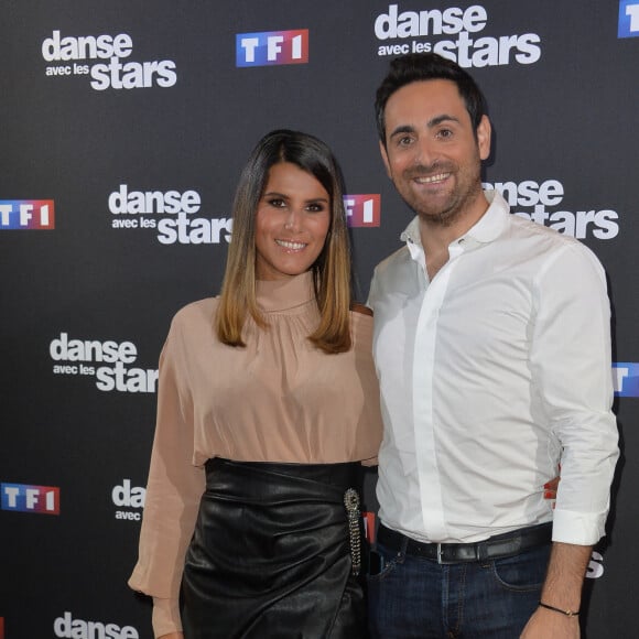 Camille Combal et Karine Ferri au photocall de la saison 10 de l'émission "Danse avec les stars" (DALS) au siège de TF1 à Boulogne-Billancourt, France, le 4 septembre 2019. © Veeren/Bestimage