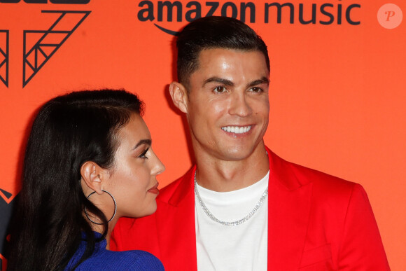 Cristiano Ronaldo et sa compagne Georgina Rodriguez à la soirée MTV European Music Awards 2019 (MTV EMA's) au FIBES Conference and Exhibition Centre à Séville en Espagne, le 3 novembre 2019