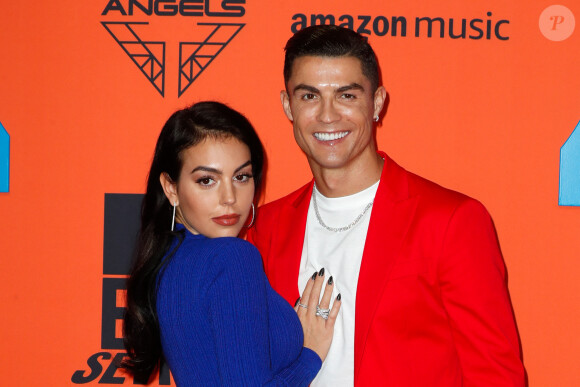 Cristiano Ronaldo et sa compagne Georgina Rodriguez à la soirée MTV European Music Awards 2019 (MTV EMA's) au FIBES Conference and Exhibition Centre à Séville en Espagne, le 3 novembre 2019