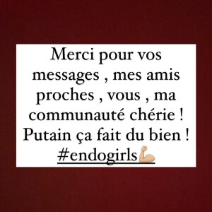 Enora Malagré a publié un message émouvant sur Instagram. @ Instagram / Enora Malagré