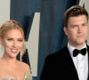 Scarlett Johansson et son fiancé Colin Jost - People à la soirée "Vanity Fair Oscar Party" après la 92ème cérémonie des Oscars au Wallis Annenberg Center for the Performing Arts à Los Angeles