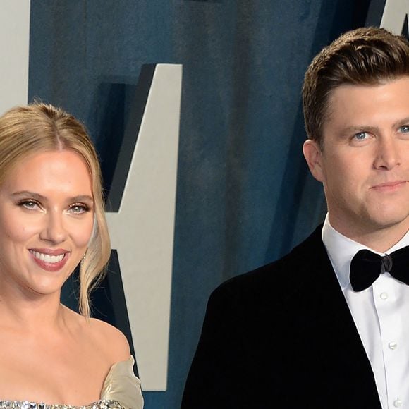 Scarlett Johansson et son fiancé Colin Jost - People à la soirée "Vanity Fair Oscar Party" après la 92ème cérémonie des Oscars au Wallis Annenberg Center for the Performing Arts à Los Angeles