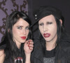 Marilyn Manson et sa compagne Isani Griffith au bar Louie à Miami, Floride, Etats-Unis, le 5 décembre 2008. 