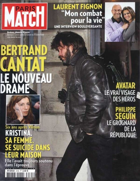 Bertrand Cantat en couverture de Paris Match