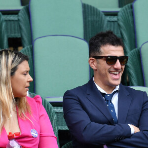 Marion Bartoli et son mari Yahya Boumediene dans les tibunes du tournoi de tennis de Wimbledon au All England Lawn Tennis and Croquet Club à Londres, Royaume Uni. © Antoine Couvercelle/Panoramic/Bestimage