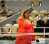 Marion Bartoli enceinte et en arc en ciel - Les internationaux de tennis de Roland Garros à Paris le 8 octobre 2020. © Chryslene Caillaud / Panoramic / Bestimage