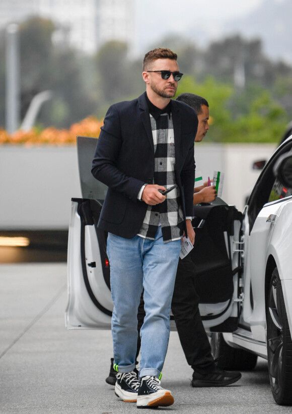 Exclusif - Justin Timberlake a été aperçu avec sa femme Jessica Biel à Los Angeles le 18 juin 2019. 