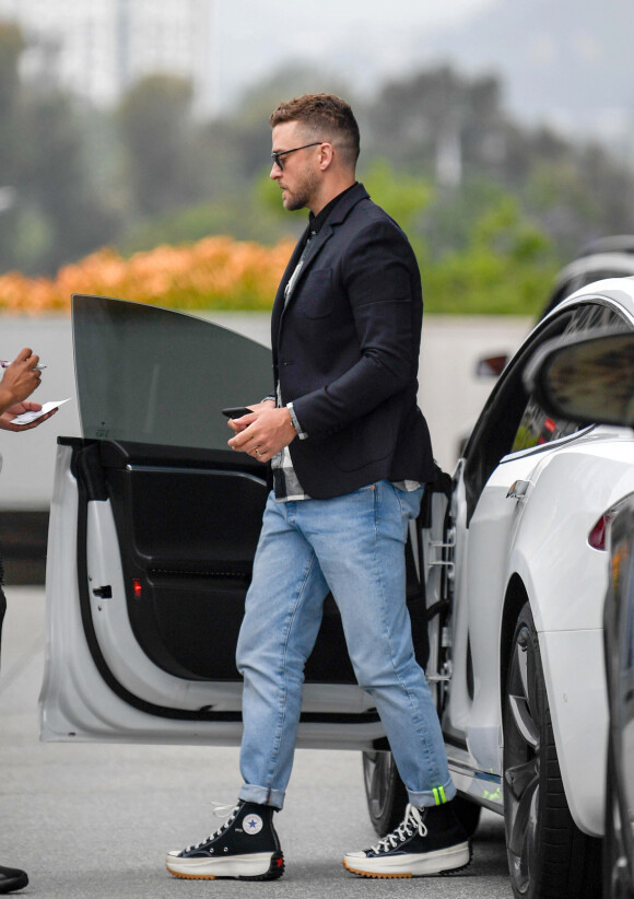 Exclusif - Justin Timberlake a été aperçu avec sa femme Jessica Biel à Los Angeles le 18 juin 2019.