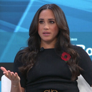 Meghan Markle sur le plateau de l'émission "Minding the Gap" à Los Angeles.