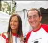 Jean-Pierre Pernaut et Nathalie Marquay participent à la Aygo Celebrity Tour au Parc de Saint Cloud.