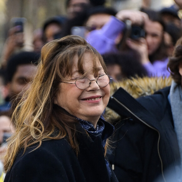 Jane Birkin - Défilé de mode automne-hiver 2022/2023 "Hermes" lors de la Fashion Week de Paris. Le 5 mars 2022. © Federico Pestellini / Panoramic / Bestimage