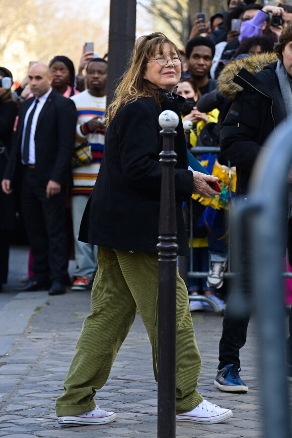 Jane Birkin - Défilé de mode automne-hiver 2022/2023 "Hermes" lors de la Fashion Week de Paris. Le 5 mars 2022. © Federico Pestellini / Panoramic / Bestimage