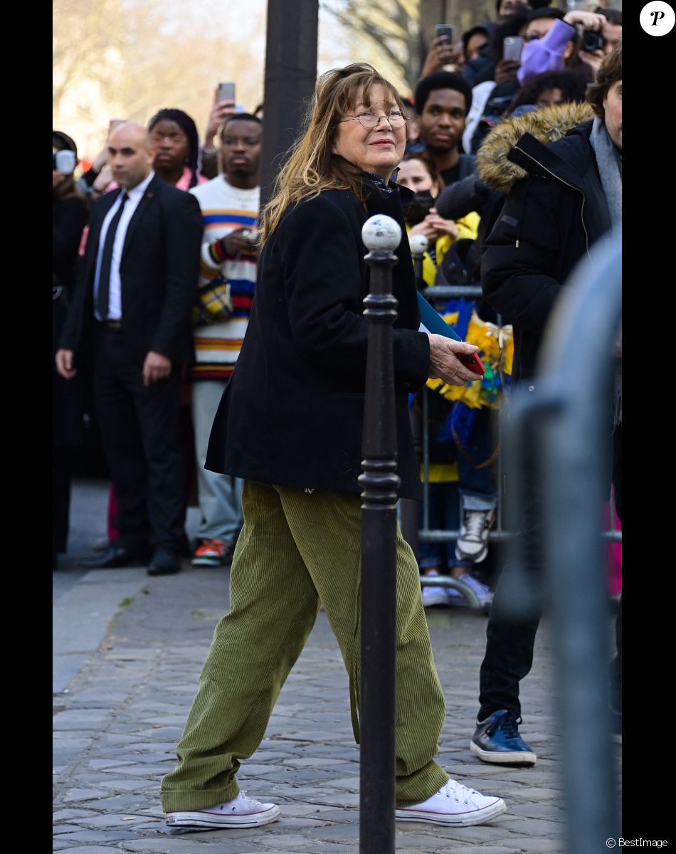 Jane Birkin - Défilé de mode automne-hiver 2022/2023 "Hermes" lors de la Fashion Week de Paris. Le 5 mars 2022. © Federico Pestellini / Panoramic / Bestimage