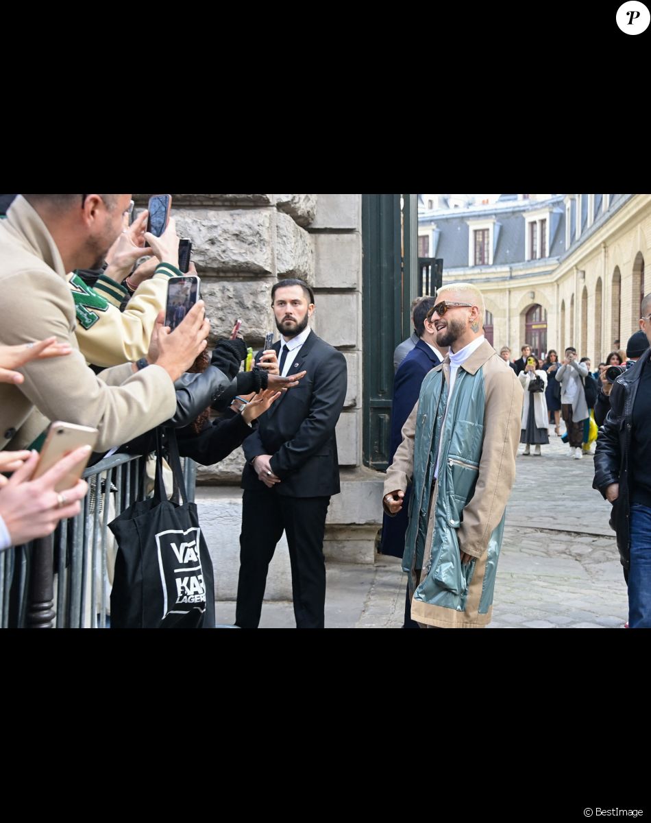 Maluma - Défilé de mode automne-hiver 2022/2023 "Hermes" lors de la Fashion Week de Paris. Le 5 mars 2022. © Federico Pestellini / Panoramic / Bestimage
