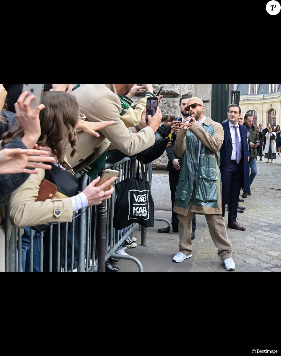 Maluma - Défilé de mode automne-hiver 2022/2023 "Hermes" lors de la Fashion Week de Paris. Le 5 mars 2022. © Federico Pestellini / Panoramic / Bestimage