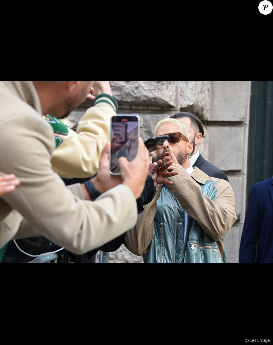 Maluma- Défilé de mode automne-hiver 2022/2023 "Hermes" lors de la Fashion Week de Paris. Le 5 mars 2022. © Federico Pestellini / Panoramic / Bestimage