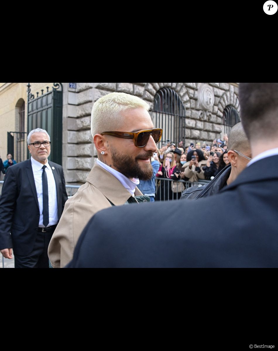 Maluma - Défilé de mode automne-hiver 2022/2023 "Hermes" lors de la Fashion Week de Paris. Le 5 mars 2022. © Federico Pestellini / Panoramic / Bestimage