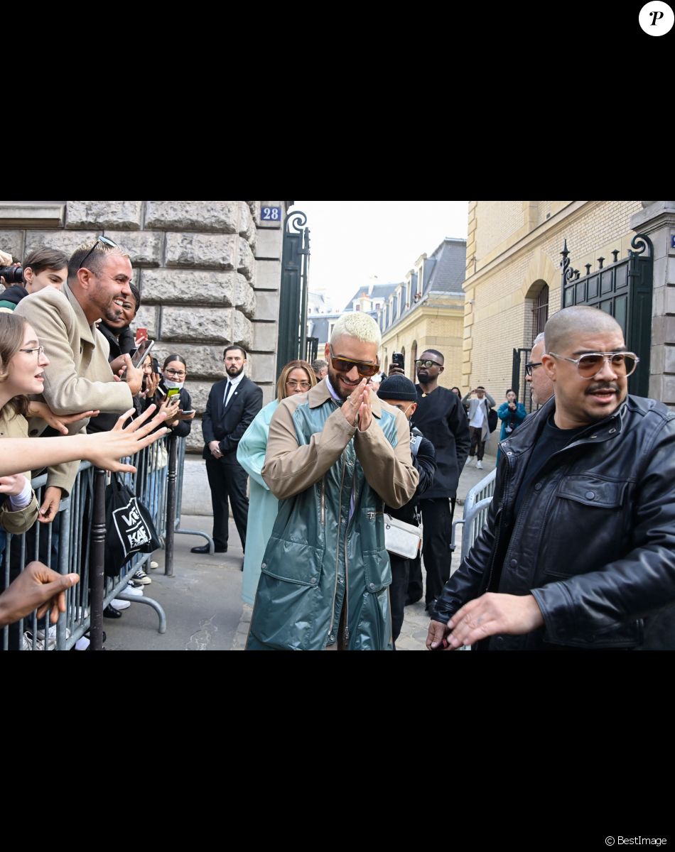 Maluma - Défilé de mode automne-hiver 2022/2023 "Hermes" lors de la Fashion Week de Paris. Le 5 mars 2022. © Federico Pestellini / Panoramic / Bestimage