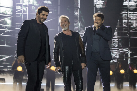 Exclusif - Patrick Fiori, Florent Pagny, Patrick Bruel - Concert hommage à Johnny Hallyday "Que je t'aime" à l'AccorHotels Arena Paris Bercy à Paris. Le 14 septembre 2021 © Borde-Jacovides-Moreau / Bestimage