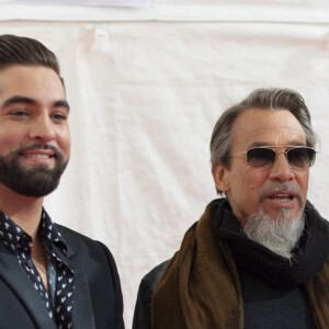 Exclusif - Kendji Girac, Florent Pagny et Pascal Obispo - Backstage du concert anniversaire des 130 ans de la Tour Eiffel à Paris, qui sera diffusé le 26 octobre sur France 2. Le 2 octobre 2019. © Perusseau-Veeren/ Bestimage