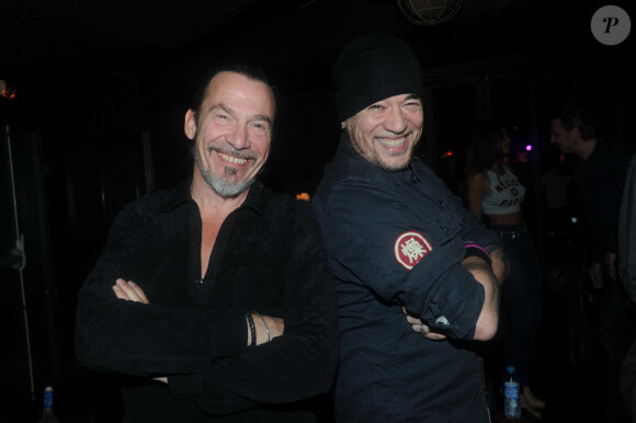 Florent Pagny et Pascal Obispo ont passé la soirée au club Titty Twister à Paris. Le 29 avril 2014