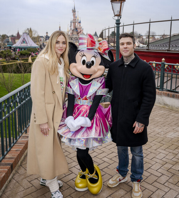 Chiara Ferragni avec son mari Fedez - People au 30ème anniversaire du parc d'attractions Disneyland Paris à Marne-la-Vallée le 5 mars 2022. © Disney via Bestimage 