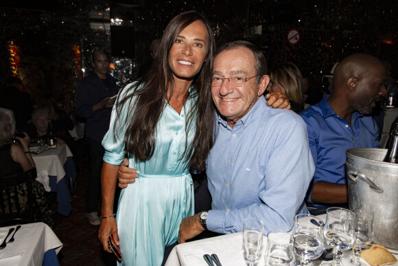 Exclusif - Nathalie Marquay et son mari Jean-Pierre Pernaut - Soirée au Don Camilo pour le lancement du clip "Radio Aktébo" de l'association Aktebo au profit des enfants malades à Paris le 17 septembre 2019. © Jack Tribeca/Bestimage