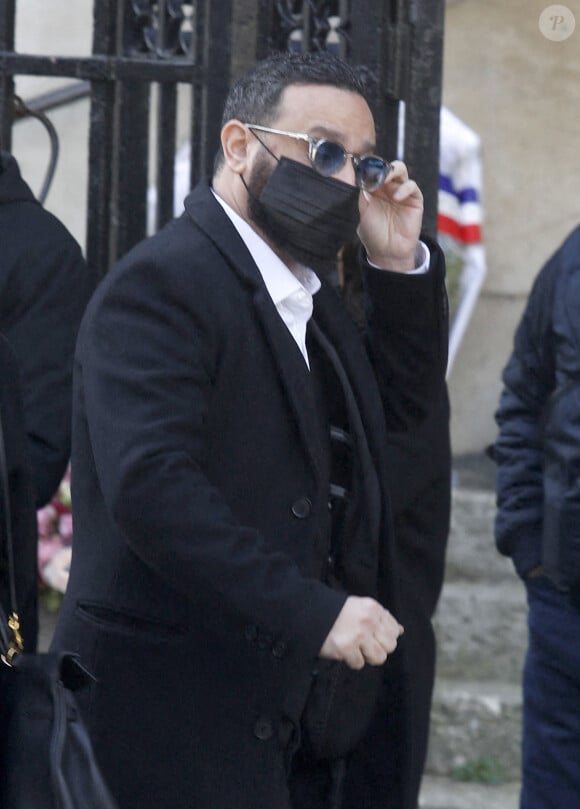 Cyril Hanouna - Obsèques de Jean-Pierre Pernaut en la Basilique Sainte-Clotilde à Paris le 9 mars 2022. © Denis Guignebourg/ Bestimage