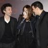 Eric Elmosnino, Laetitia Casta et Joann Sfar lors de la première du film Gainsbourg (vie héroïque) à Paris le 14 janvier