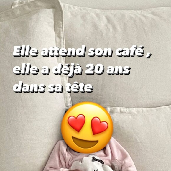 Slimane papa : il dévoile des images de sa fille sur Instagram le 12 mars 2022.