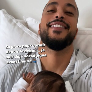 Slimane papa : il dévoile des images de sa fille sur Instagram le 12 mars 2022.