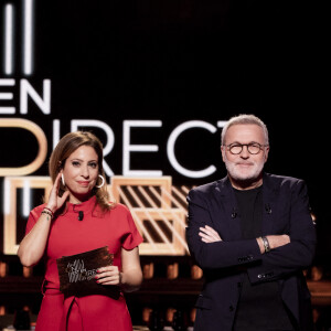 Exclusif - Léa Salamé, Laurent Ruquier - Sur le plateau de l'émission OEED (On Est En Direct) présentée par L.Salamé et L.Ruquier - Paris le 12/03/2022 - © Jack Tribeca / Bestimage