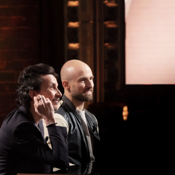 Exclusif - Arnaud Tsamère, François Alu - Sur le plateau de l'émission OEED (On Est En Direct) présentée par L.Salamé et L.Ruquier - Paris le 12/03/2022 - © Jack Tribeca / Bestimage
