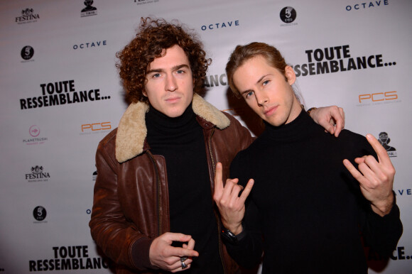 Dorian Lauduique et César de Rummel (Ofenbach) - After-party du film "Toute ressemblance..." organisée par Five Eyes Production au club Le Tribunal à Paris, ,le 25 novembre 2019. © Rachid Bellak/Bestimage