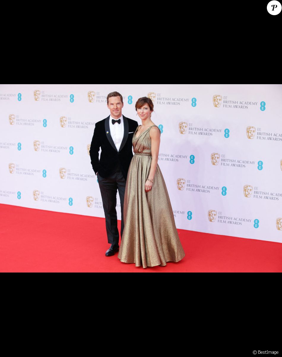 Benedict Cumberbatch et sa femme Sophie - Photocall de la cérémonie des BAFTA 2022 (British Academy Film Awards) au Royal Albert Hall à Londres le 13 mars 2022.