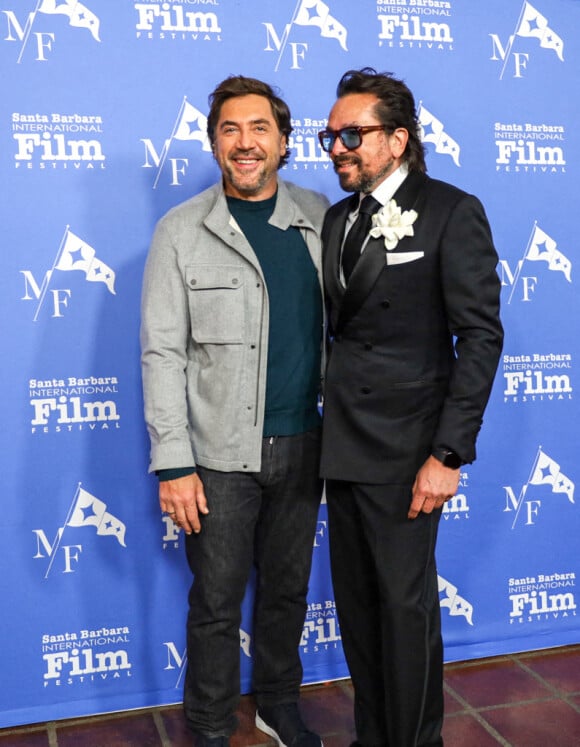 Javier Bardem et Roger Durling à la première du film "Being the Ricardos" lors du 37ème Festival International du Film de Santa Barbara, le 10 mars 2022. © Amy Katz/Zuma Press/Bestimage
