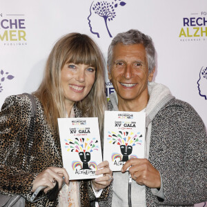 Nagui et sa femme Mélanie Page - Photocall du XVème gala pour la Fondation Recherche Alzheimer à l'Olympia à Paris le 14 mars 2022. © Photo Marc Ausset-Lacroix/Bestimage