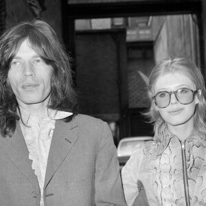 Mick Jagger, le chanteur des Rolling Stones, et l'actrice et chateuse Marianne Faithfull à Marlborough Street Court à Londres, UK,  le 29 Mai 1969. Photo by PA Archive/ABACAPRESS.COM