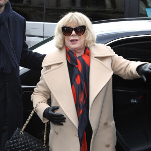 Marianne Faithfull - Arrivées au défilé de mode "Stella McCartney", collection prêt-à-porter Automne-Hiver 2014/2015, à l'Opéra Garnier à Paris. Le 3 mars 2014 