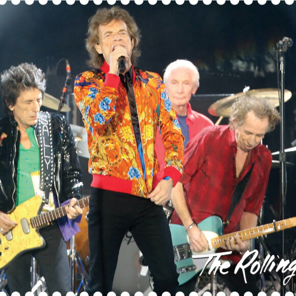 Pour fêter les 60 ans du célèbre groupe de rock britannique, The Rolling Stones, la Royal Mail vient d'annoncer la mise en vente de douze timbres qui seront disponibles dès le 20 janvier. © JLPPA/Bestimage 
