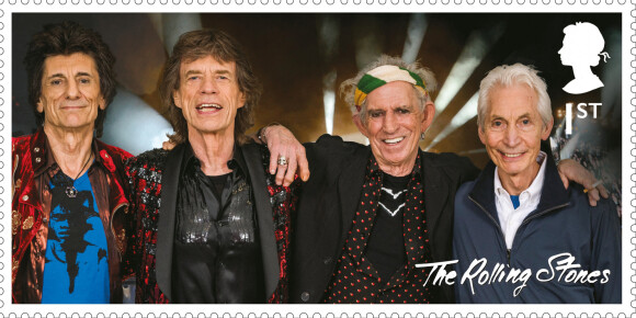 Pour fêter les 60 ans du célèbre groupe de rock britannique, The Rolling Stones, la Royal Mail vient d'annoncer la mise en vente de douze timbres qui seront disponibles dès le 20 janvier. © JLPPA/Bestimage 