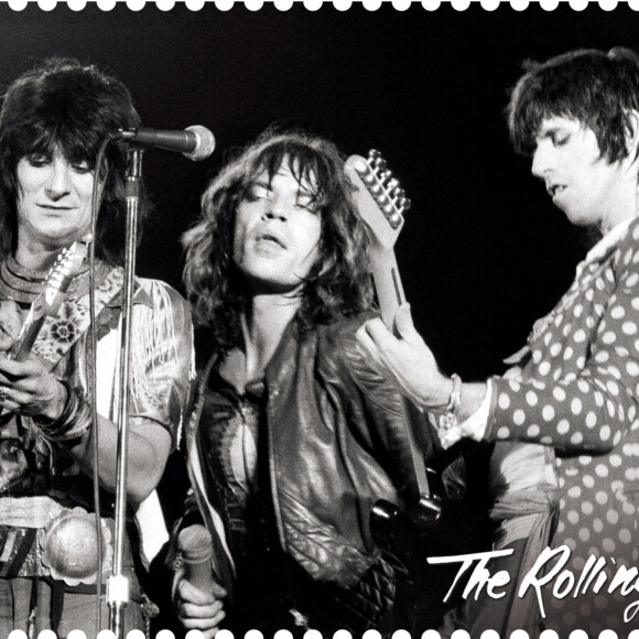 Pour fêter les 60 ans du célèbre groupe de rock britannique, The Rolling Stones, la Royal Mail vient d'annoncer la mise en vente de douze timbres qui seront disponibles dès le 20 janvier. © JLPPA/Bestimage 