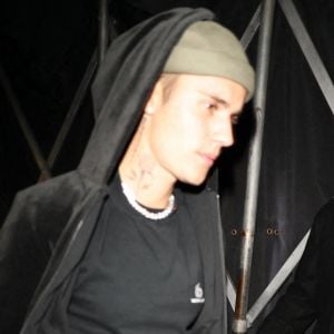 Justin Bieber et sa femme Hailey Bieber à la sortie de sa soirée au club "The Nice Guy" à Los Angeles