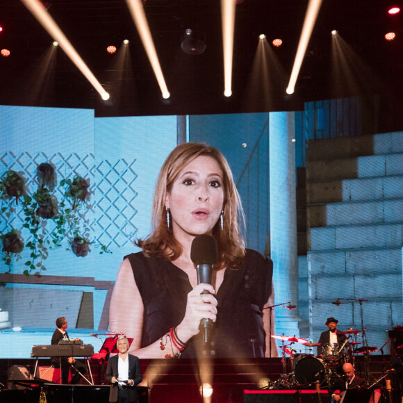 Exclusif - Léa Salamé - Concert "Unis pour le Liban" à l'Olympia à Paris. Le 1er octobre 2020