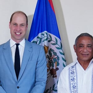 Le prince William, duc de Cambridge, et Catherine (Kate) Middleton, duchesse de Cambridge, rencontrent le Premier ministre du Belize, Johnny Briceno et sa femme Rossana à Belize City dans le cadre de leur visite officielle dans les Caraïbes pour marquer le jubilé de platine de la reine. Le 19 mars 2022.