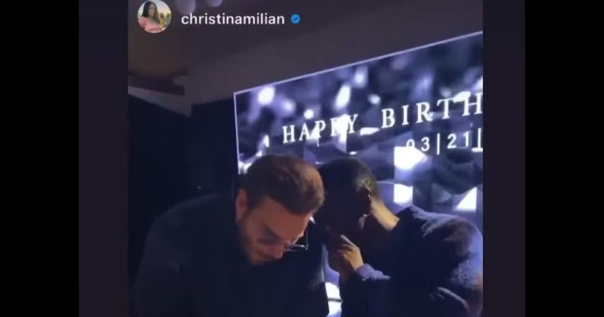 M. Pokora et Christina Milian ont assisté à la soirée d'anniversaire d