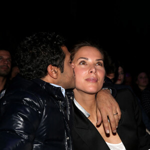 Jamel Debbouze et sa femme Mélissa Theuriau lors de la cérémonie de clôture et palmarès du 19ème Festival International du film de Comédie de l'Alpe d'Huez, le 16 janvier 2016. Le film "La vache" remporte trois récompenses, le Grand Prix, e Prix du Public et le Prix d'Interprétation Michel Galabru (reçu par Fatsah Bouyahmed). © Dominique Jacovides/Bestimage