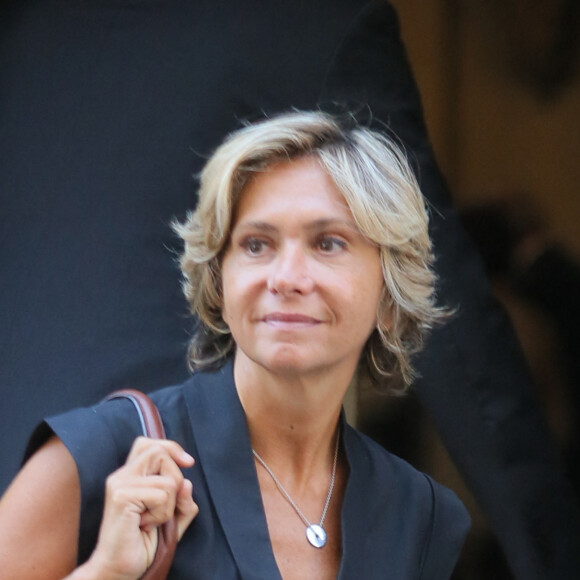 Valérie Pécresse - Sorties des obsèques de Jérôme Monod (ancien conseiller de Jacques Chirac) au temple de l'Oratoire du Louvre à Paris le 7 septembre 2016.