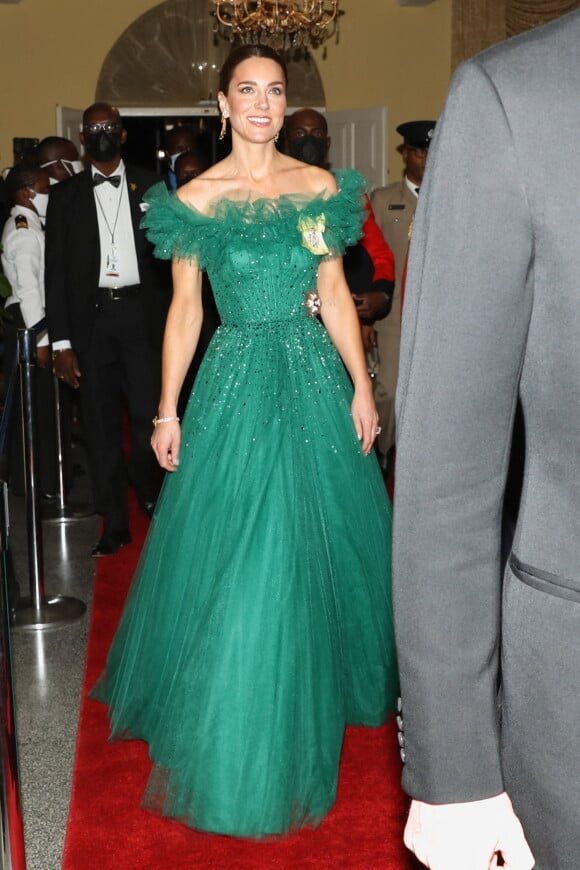 Kate Middleton - Réception organisée à la King's House de Kingston, en Jamaïque. Le 23 mars 2022. @ Stephen Lock/i-Images/ABACAPRESS.COM